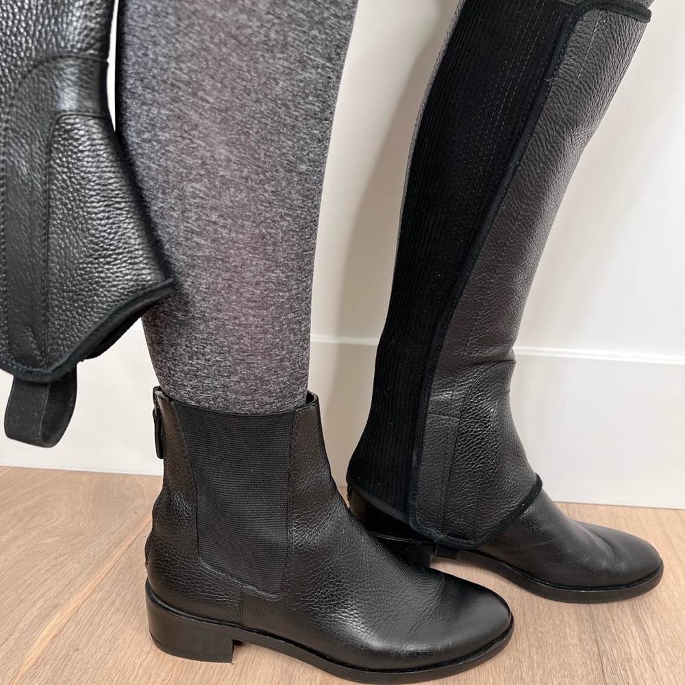 ❤️Tory Burch❤️Size: 7.5, Convertible Chelsea/Knee high boots, Black, EEUC❣️ - Picture 1 of 16